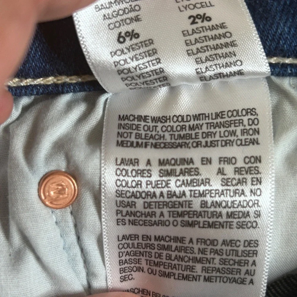 MOTHER The Swooner Ankle Fray Jeans In Taxi Women's size 27 Raw Hem
